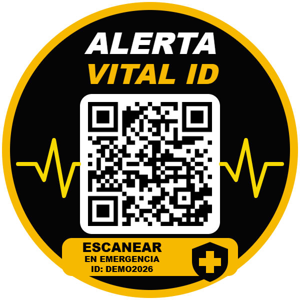 Sticker QR de AlertaVitalID